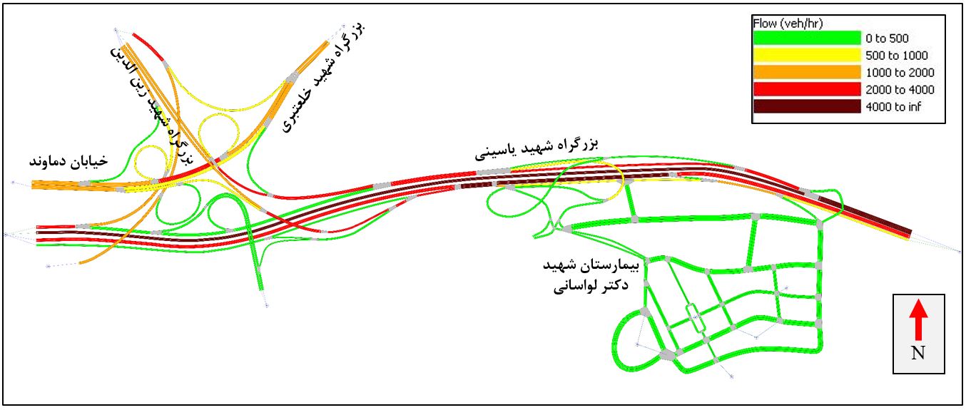 عارضه سنجی ترافیکی بیمارستان شهید دکتر لواسانی تهران